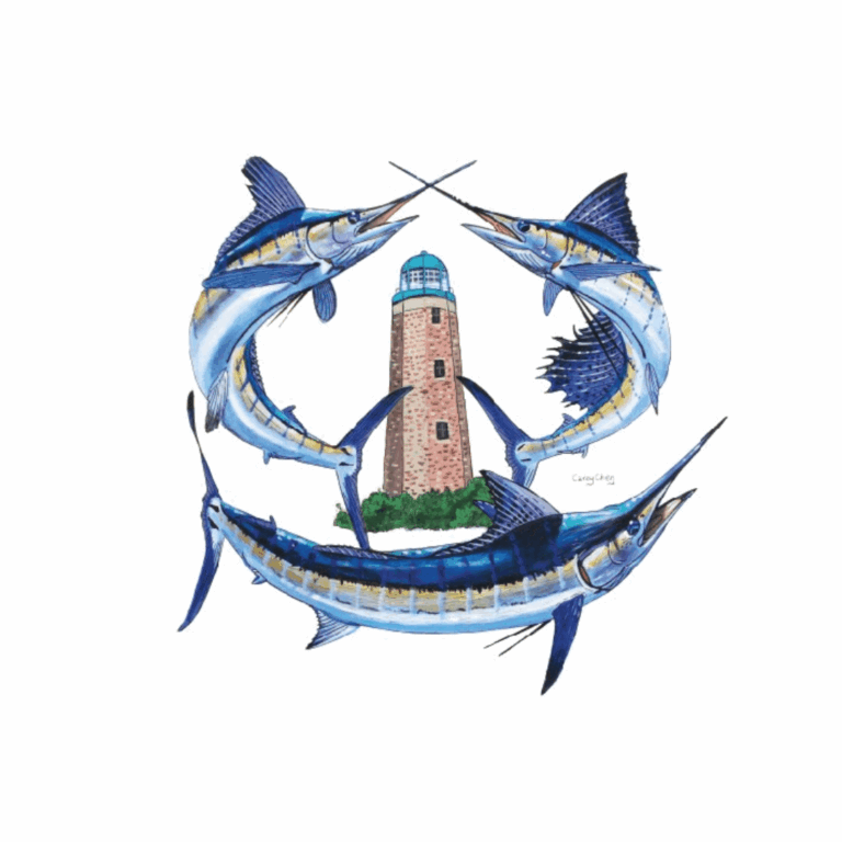 Virginia Beach Blue Water Fishing Logo